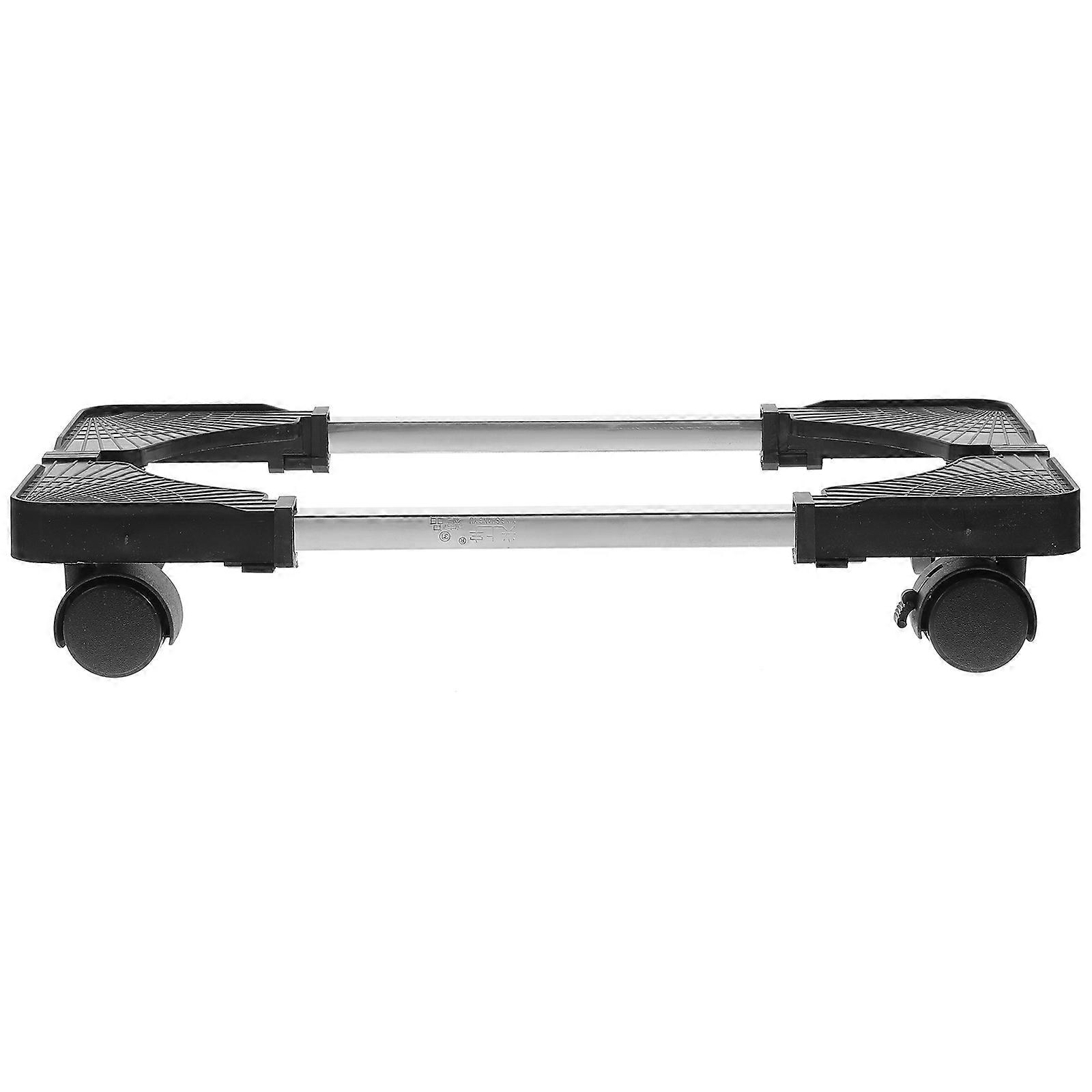 Mobile Computer Cart with Casters for PC Tower Stand Silver 40kg Capacity Desk Accessory