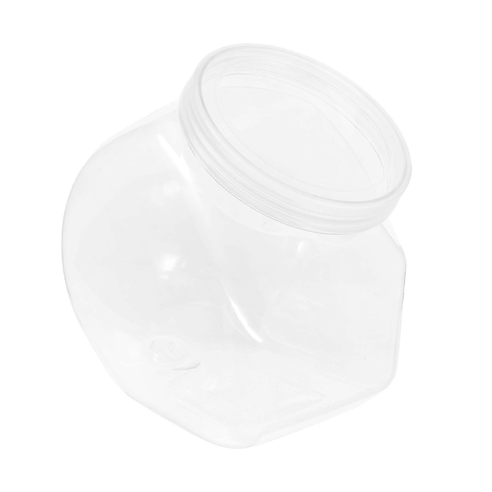 Food Container Storage Clear Design Slanted Shape 2000ml Indoor Outdoor 1Pack