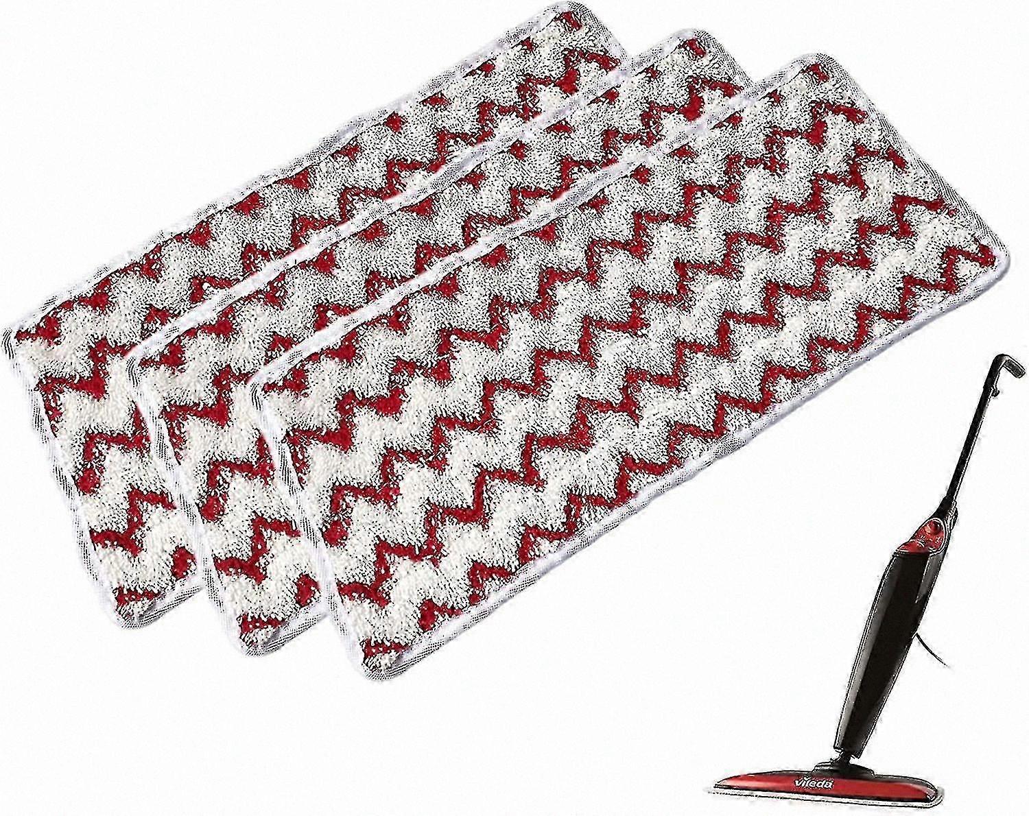 5-Pack Reusable Microfiber Pads for Steam Mops, Fits XL Size Models