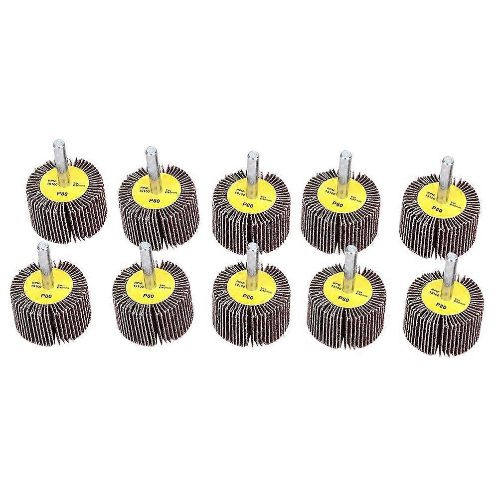 10PCS loop polishing wheel grinding wheel with 6 mm shank 40x25x6mm