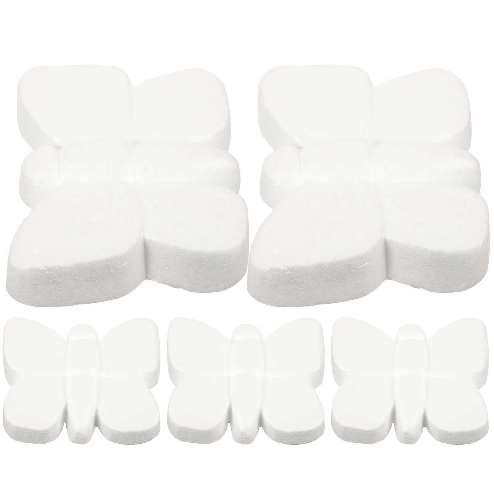 Unfinished Foams Craft 5Pcs For School Projects Featuring Butterfly Shape 14X11.5Cm