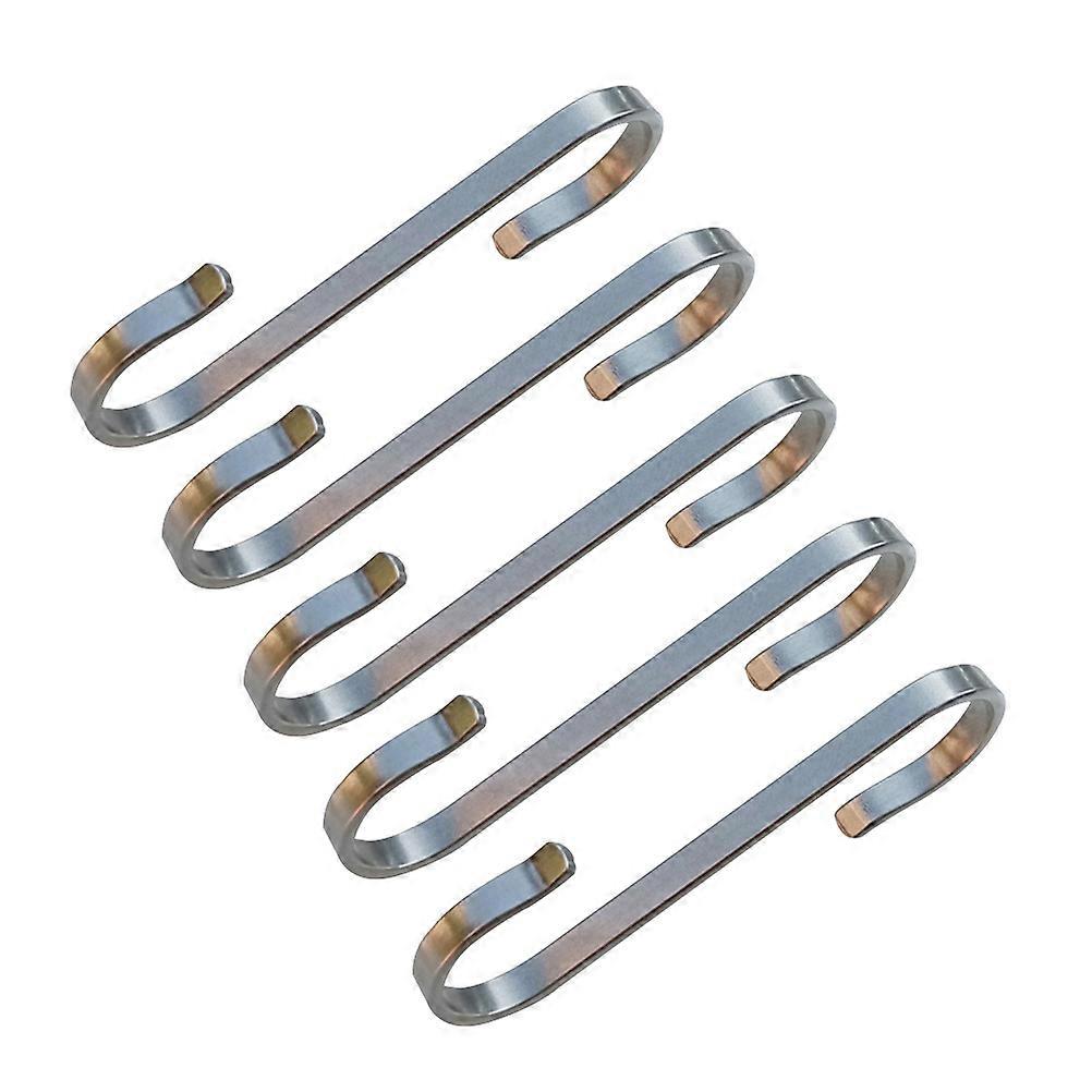 Stainless Steel Hooks for Hanging Coat Silver Color Dual Ends Flat Design 19x19cm