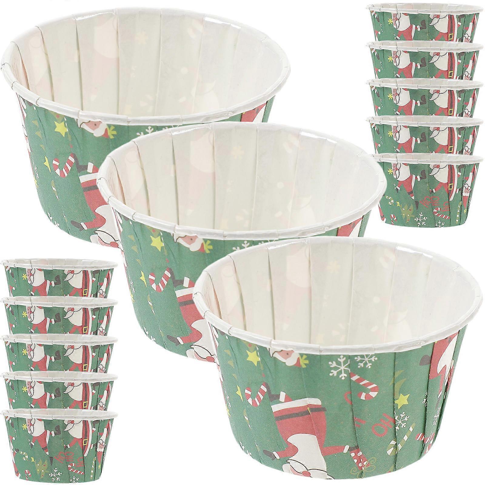 Holiday Cupcake Liners 100Pcs For Party Organizers In Multi Color With Curled Edge Perfect For Festive Baking