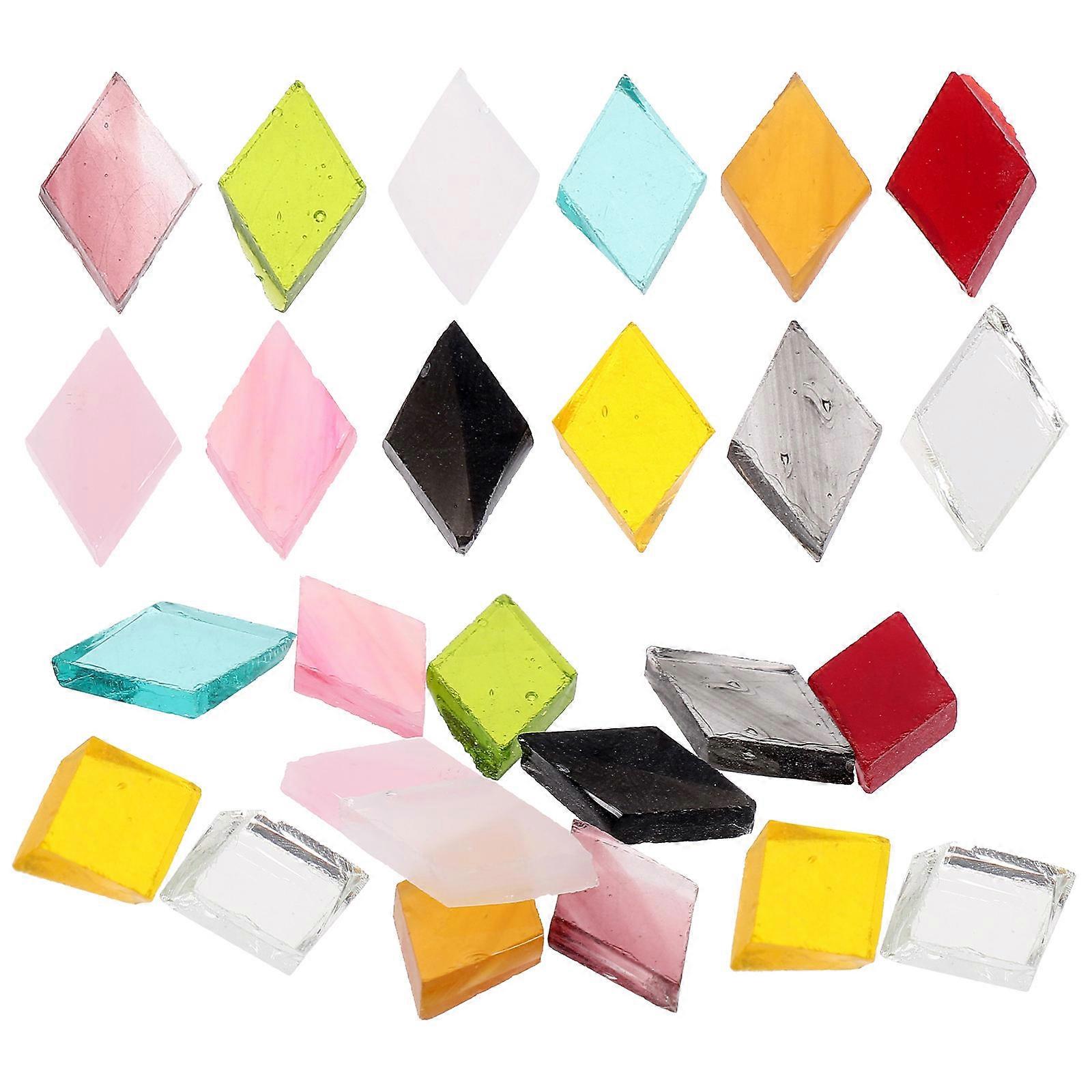 1 Bag of Small Glass Mosaic Tiles for Art Crafts Decorative DIY Mosaic Tile Projects