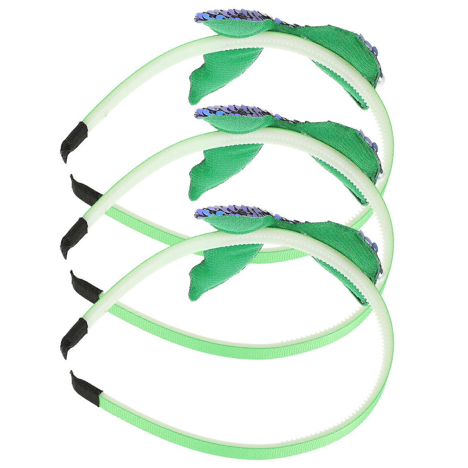 Pullu Saç Bantları Deniz Kızı Partisi Çocuklar İçin Iyilik Eğlenceli Yetenek Törenler İçin Mükemmel 3 Adet