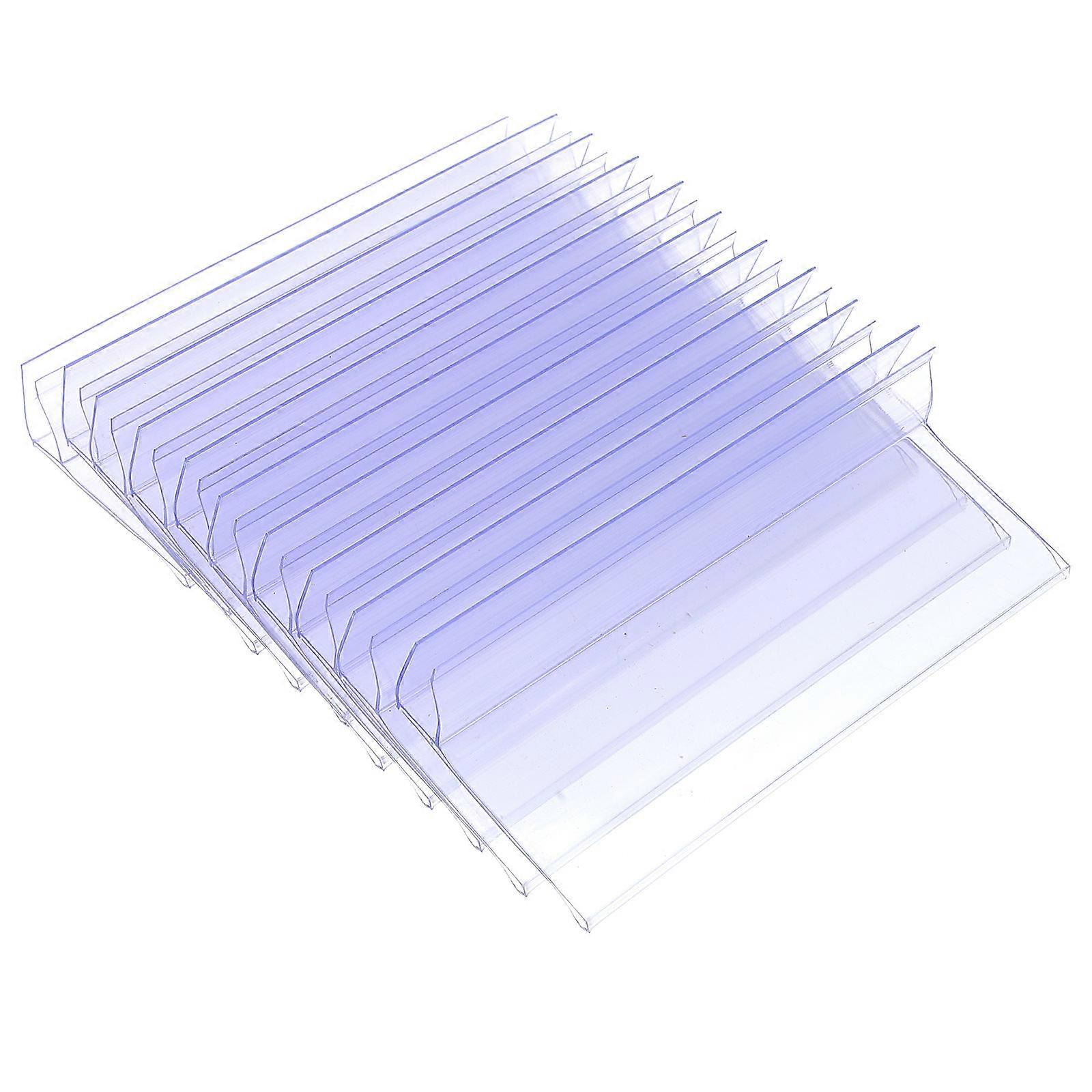 Merchandise Sign Display Holders 10Set Clear Plastic Label Recognition For Retailers Supermarket Organization