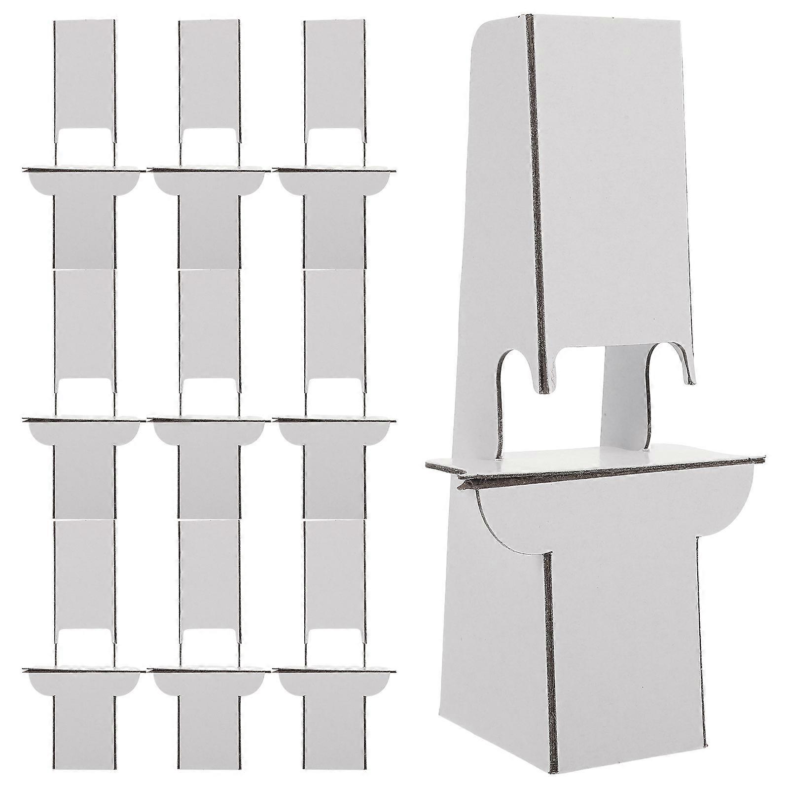 12pcs Easels for Painting Cardboard Display Paper Poster Board Picture Holder for Work Desk Sign Stand