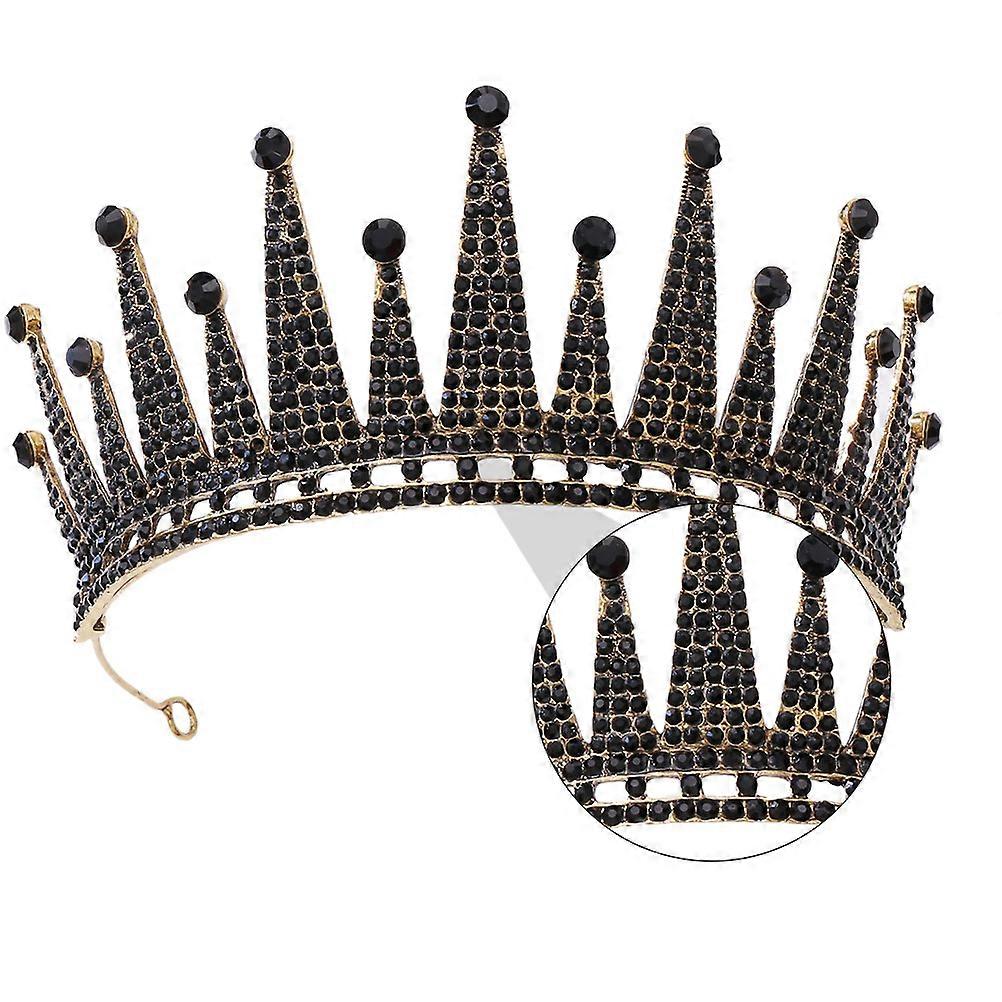 Crown Wedding Brides Suitable For Wedding Parties Retro Design Black 1Set