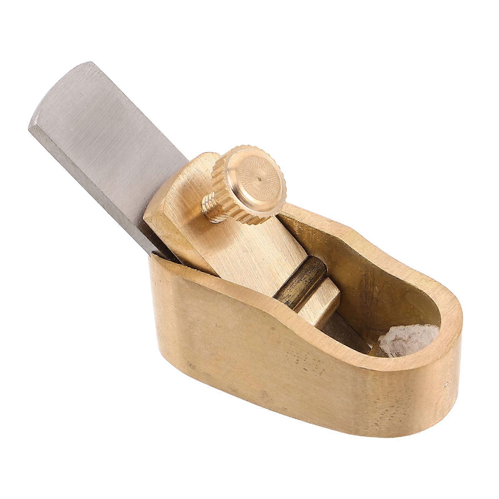 Ergonomic Brass Hand Planer for Precision Woodworking – Mini Plane for Violin Making, Fingerboard Adjustments, and DIY Projects