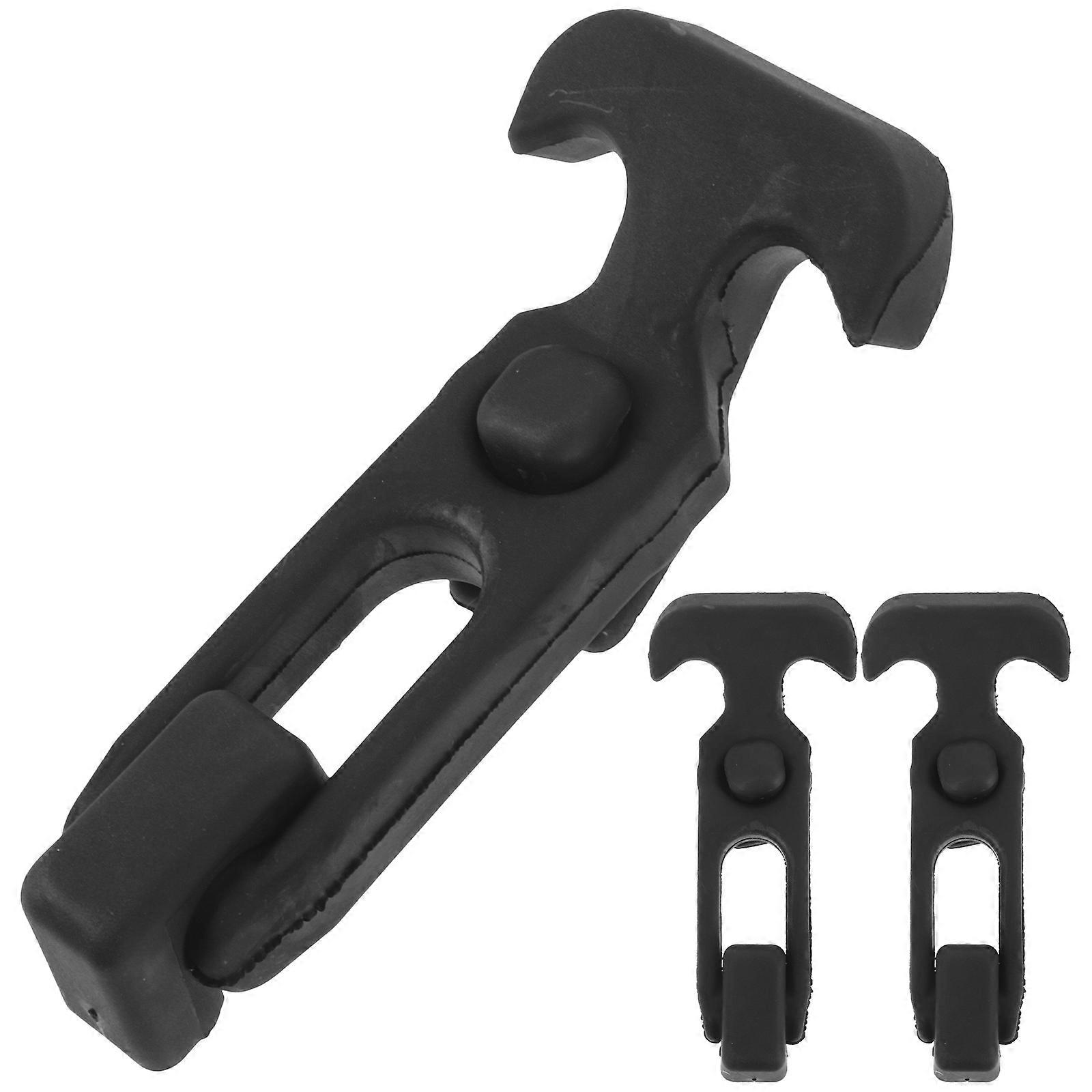 3pcs Rubber Elastic T Handle Draw Latches for Tool Boxes, Cooler Covers, Vibration Absorption, Durable Lock Hasp for Automotive and Construction