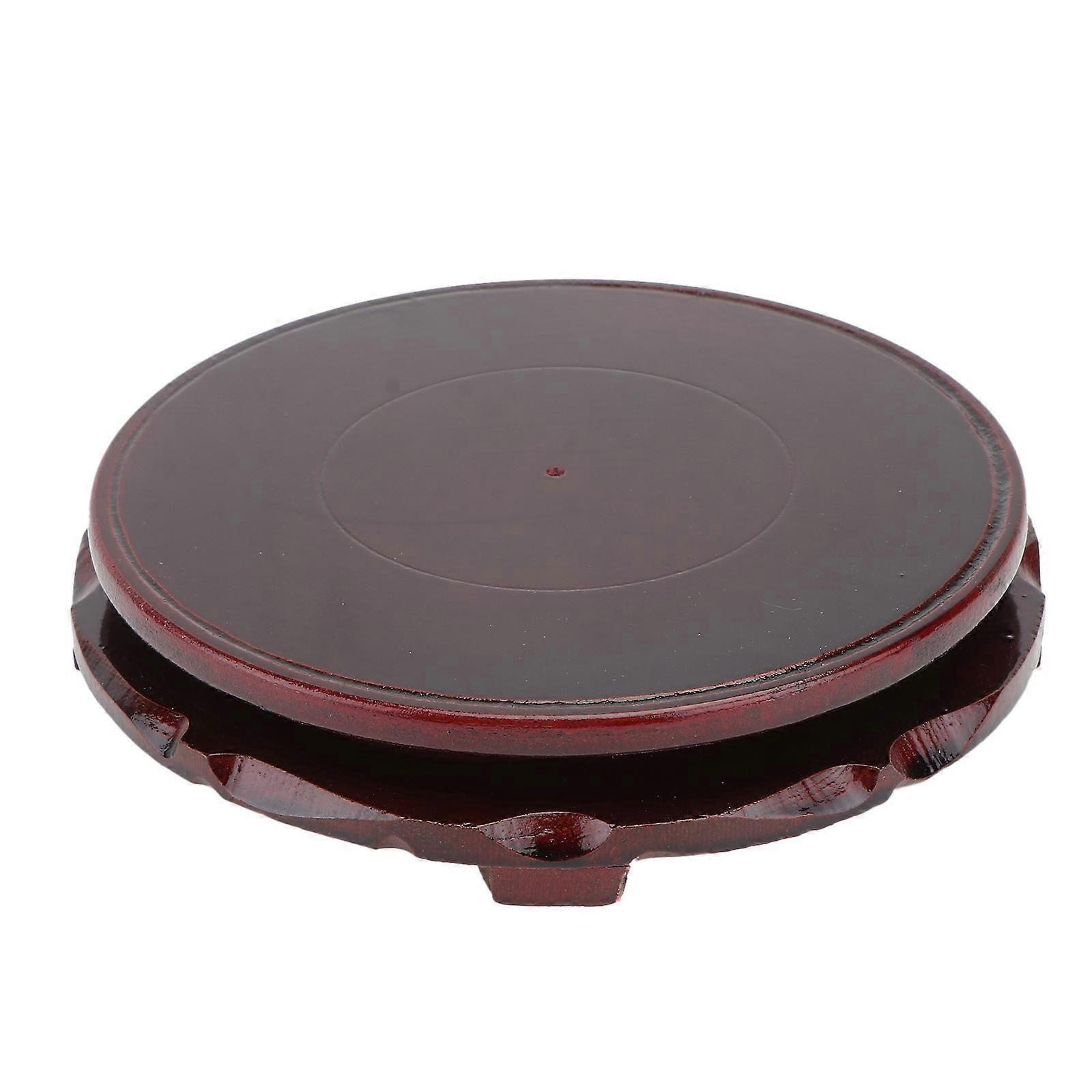 Flowerpot Pedestal for Storage Rotatable Design 1Pcs Delicate Brown Base