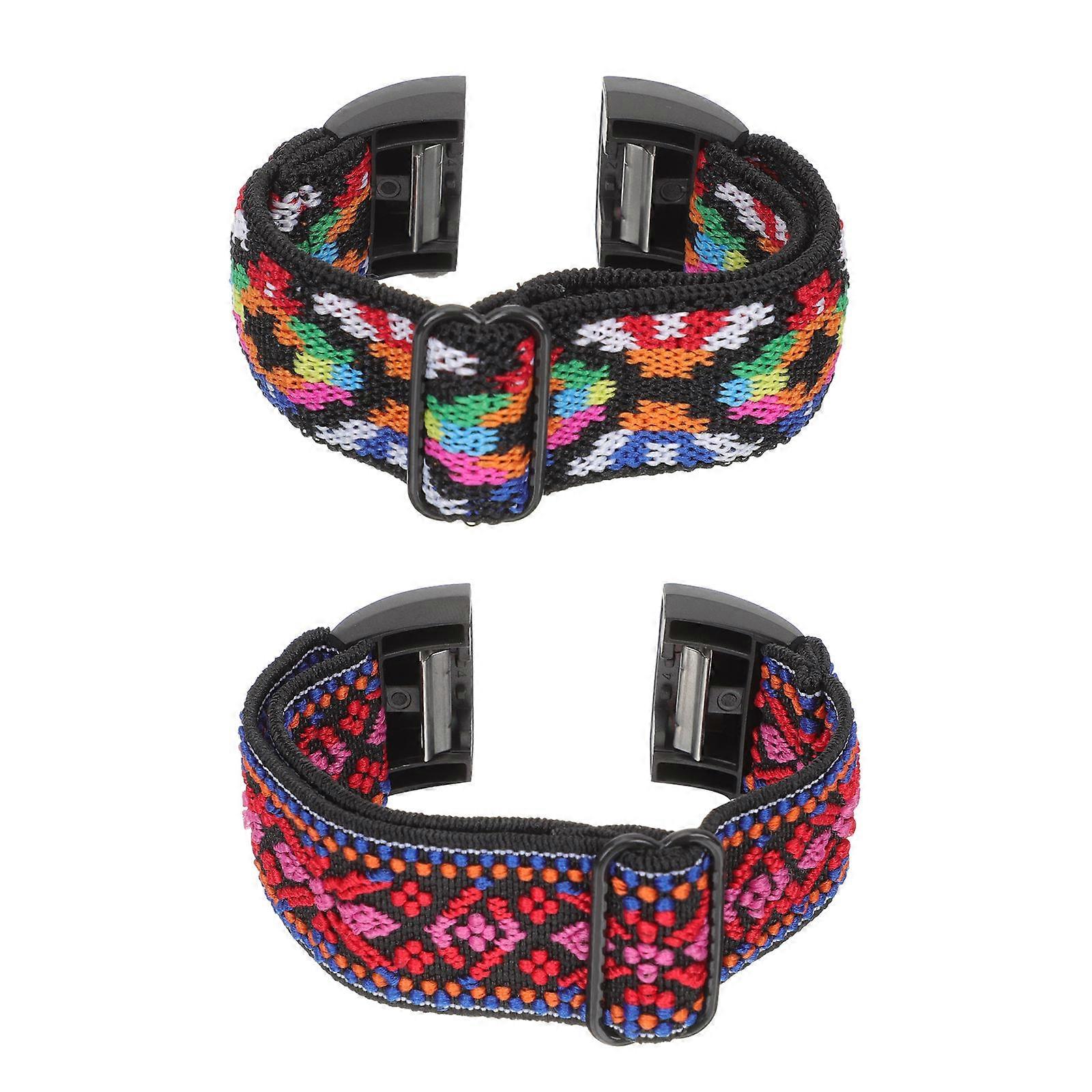 Fashionable Stretch Nylon Elastic Strap 2Pcs With Assorted Colors For Men And Women Durable Adjustable Fit