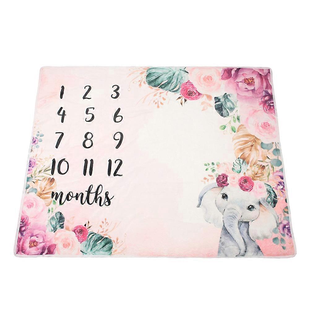 Baby Photography Background Backdrop Prop Flannel Growth Chart for Newborn 1Pcs
