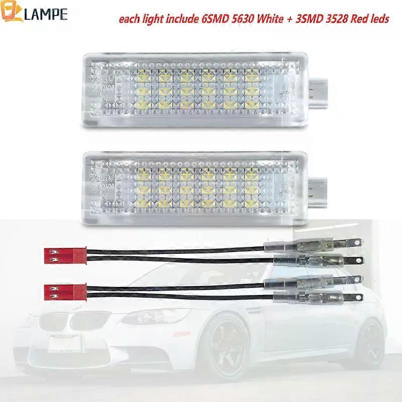2PCs Led Courtesy Footwell Step Welcome Light For BMW 1series E81/E87/E87N 5series E60 E61 X5 E70 E90 E92 X5 E71 2 Color