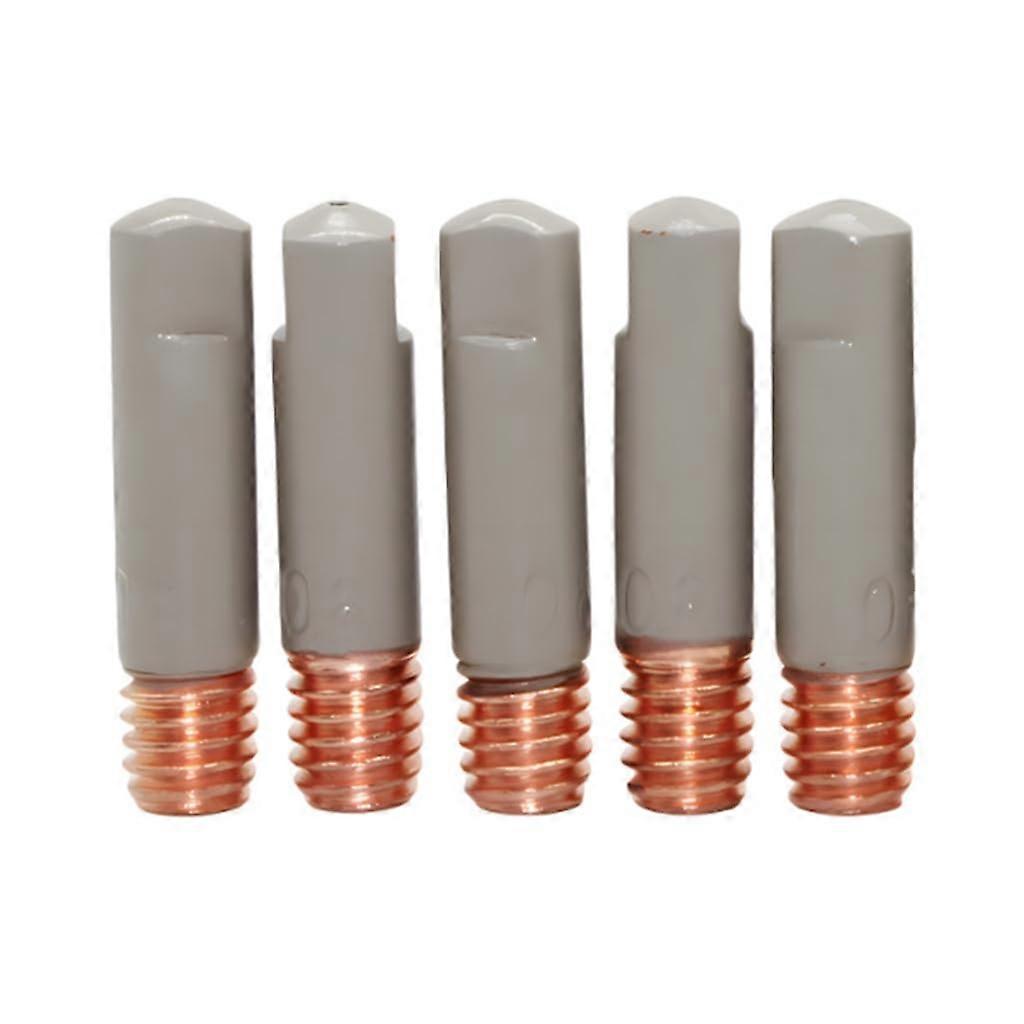 5 x 25 mm conductive nozzles with special coating for improved wear resistance during safe welding and better heat dissipation.
