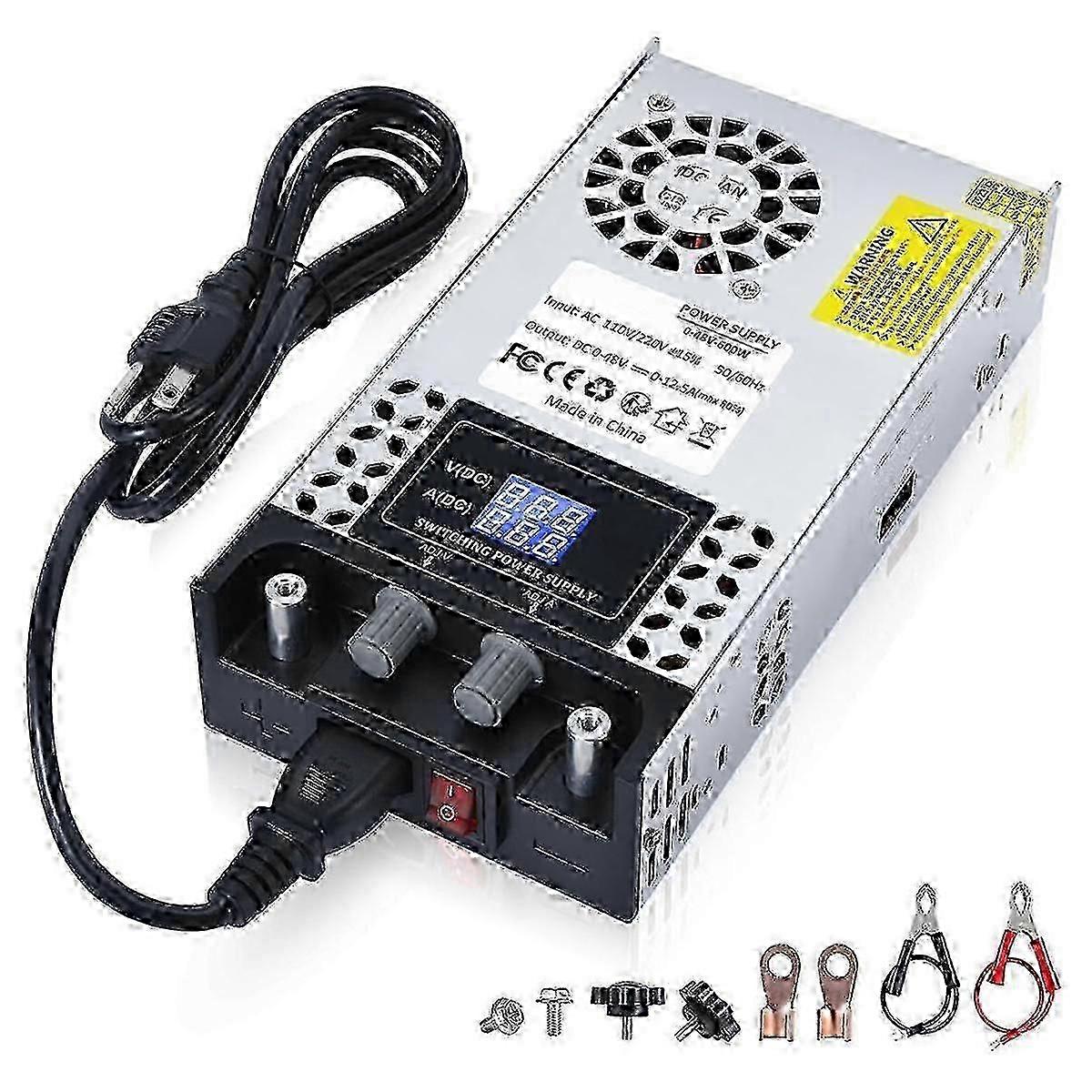 AC/DC-Wandler 60V DC Netzteil einstellbar 0-60V 0-10A SMPS Max 600W Schaltnetzteil