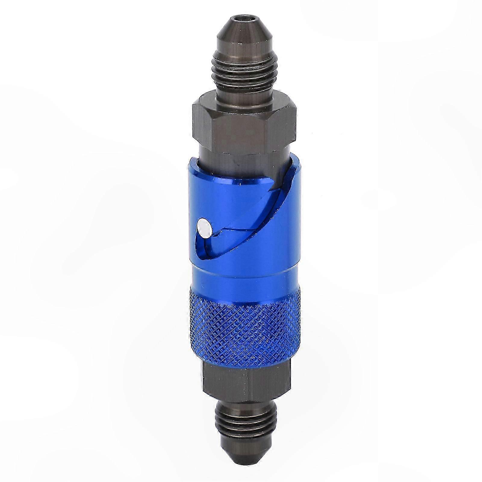Aluminum Alloy Quick Release Adapter for Brake Line and Fluid Hose Connection (Blue)