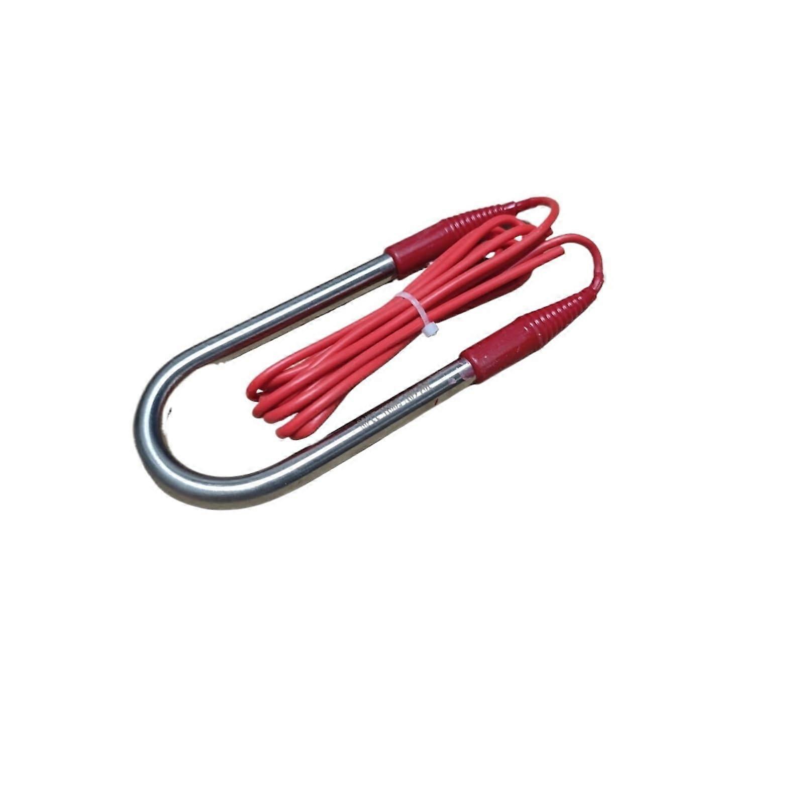 2PCS 36V/48V DC Stainless Steel U Type Immersion Heater Performance Water Heating Element with 1 Meter Wire(36v 500w)