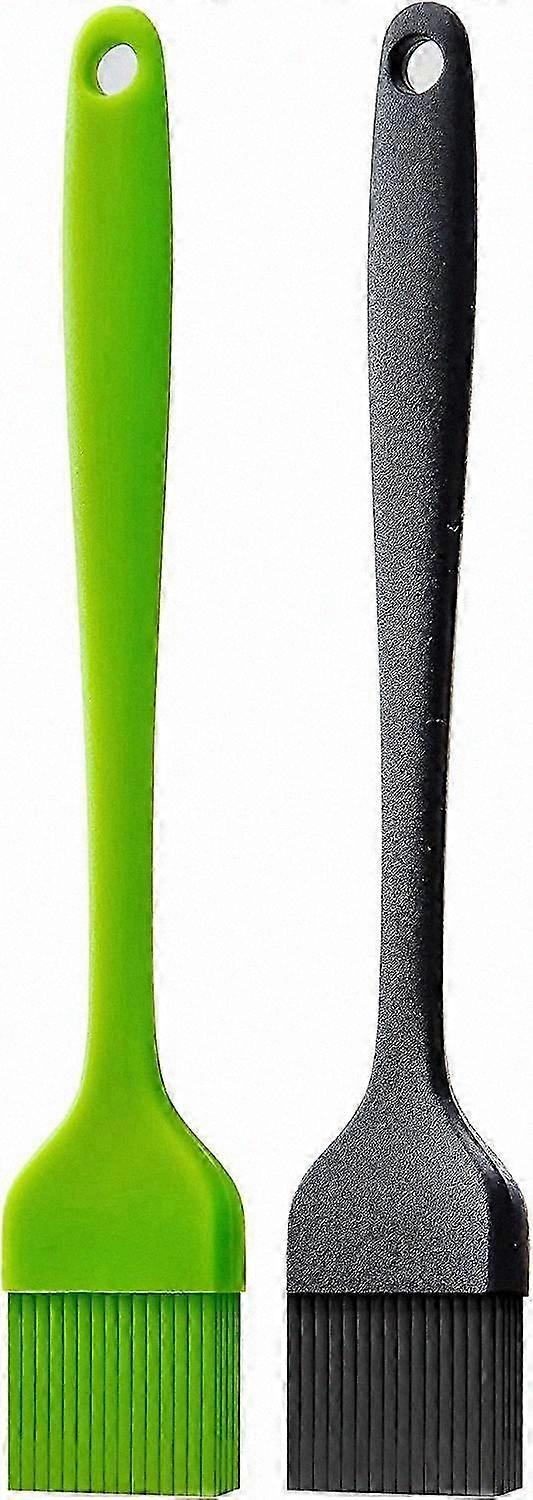 Heat-Resistant Silicone Basting Brush Set for Baking, Grilling, and Cooking - 2 Pack for Oil, Butter, and Sauce Application