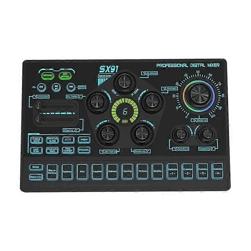 Table de mixage multifonction Live Streaming Carte son SX91