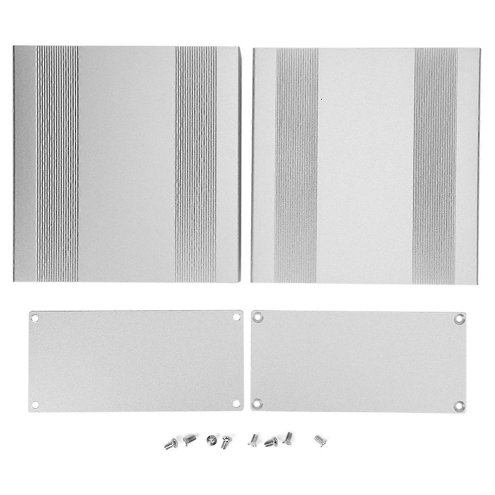 Aluminum Project BoxMatte Silver Enclosure Case DIY GPS AnalyzerHIFI Amplifier Casing 68x145x150mm