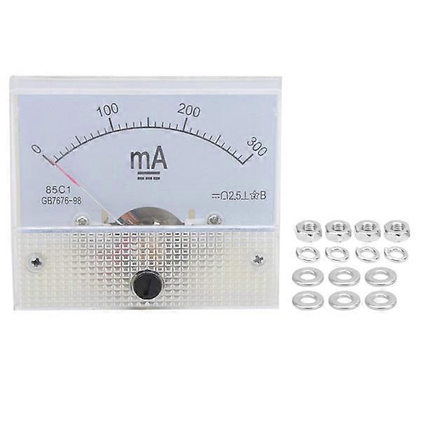 85C1 DC 0~300MA Pointer Ammeter Analog Current Panel Tester Current Meter