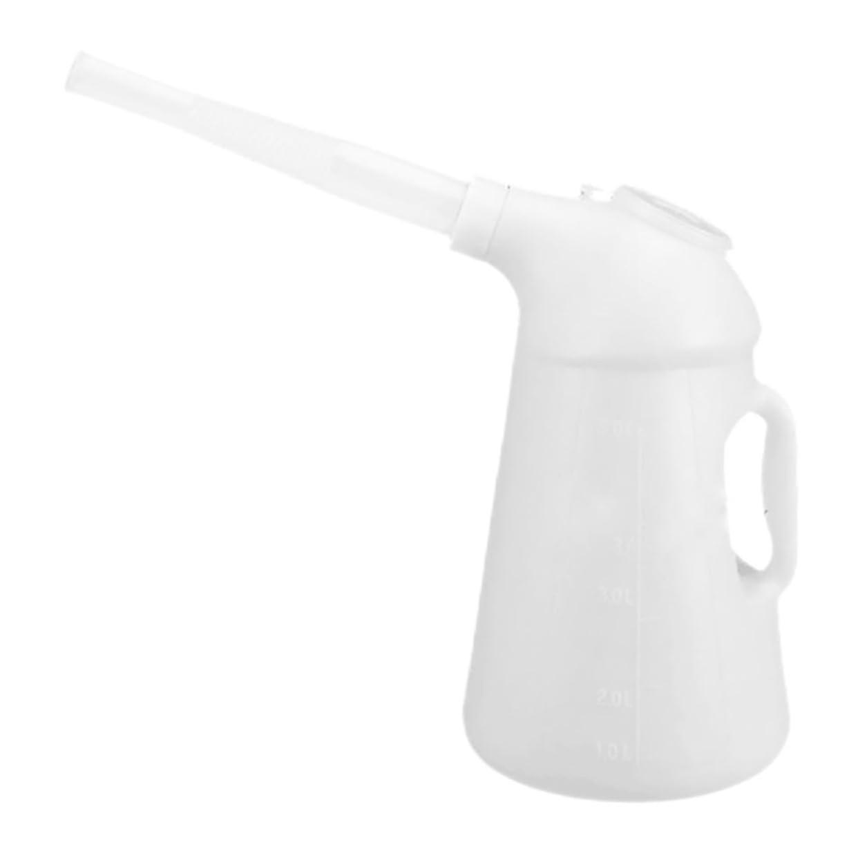 Oil Can With Long Spout Refillable Bottle For Engine Oil Storage Transfer, Versatile Oiler For Automotive Use