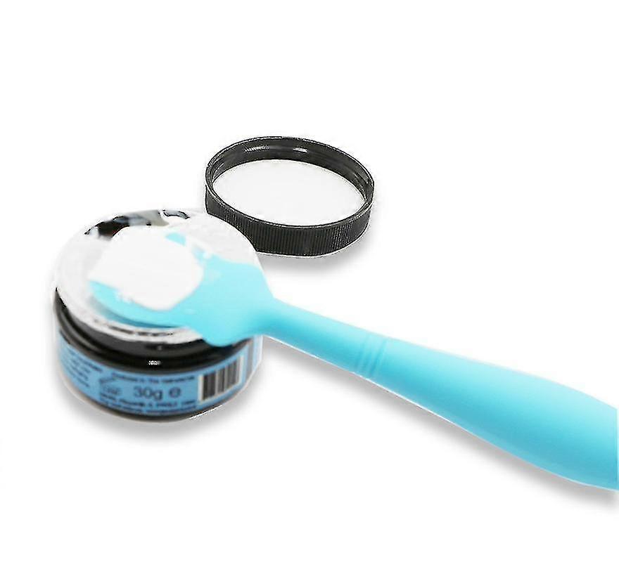 Silicone diaper brush with suction cup base Turquoise blue