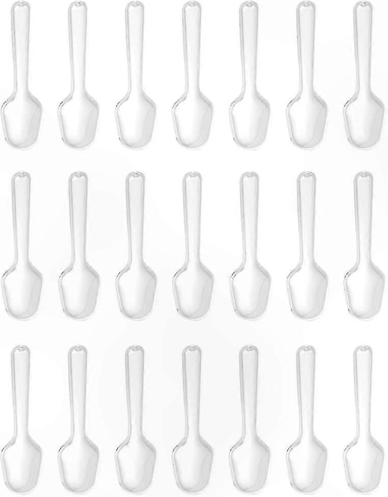 Clear Mini Plastic Spoons for Desserts, 500 Count Disposable Jelly Pudding Spoons