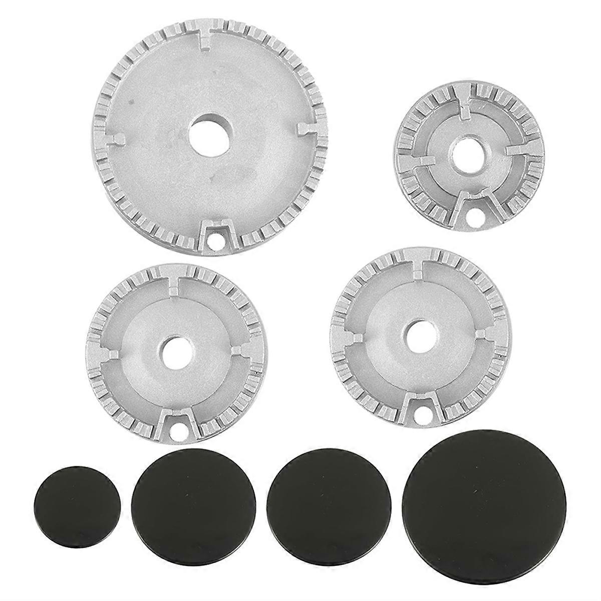 Cooker Hat Set Oven Gas Hob Burner Crown Flame Cap Replacement Kit