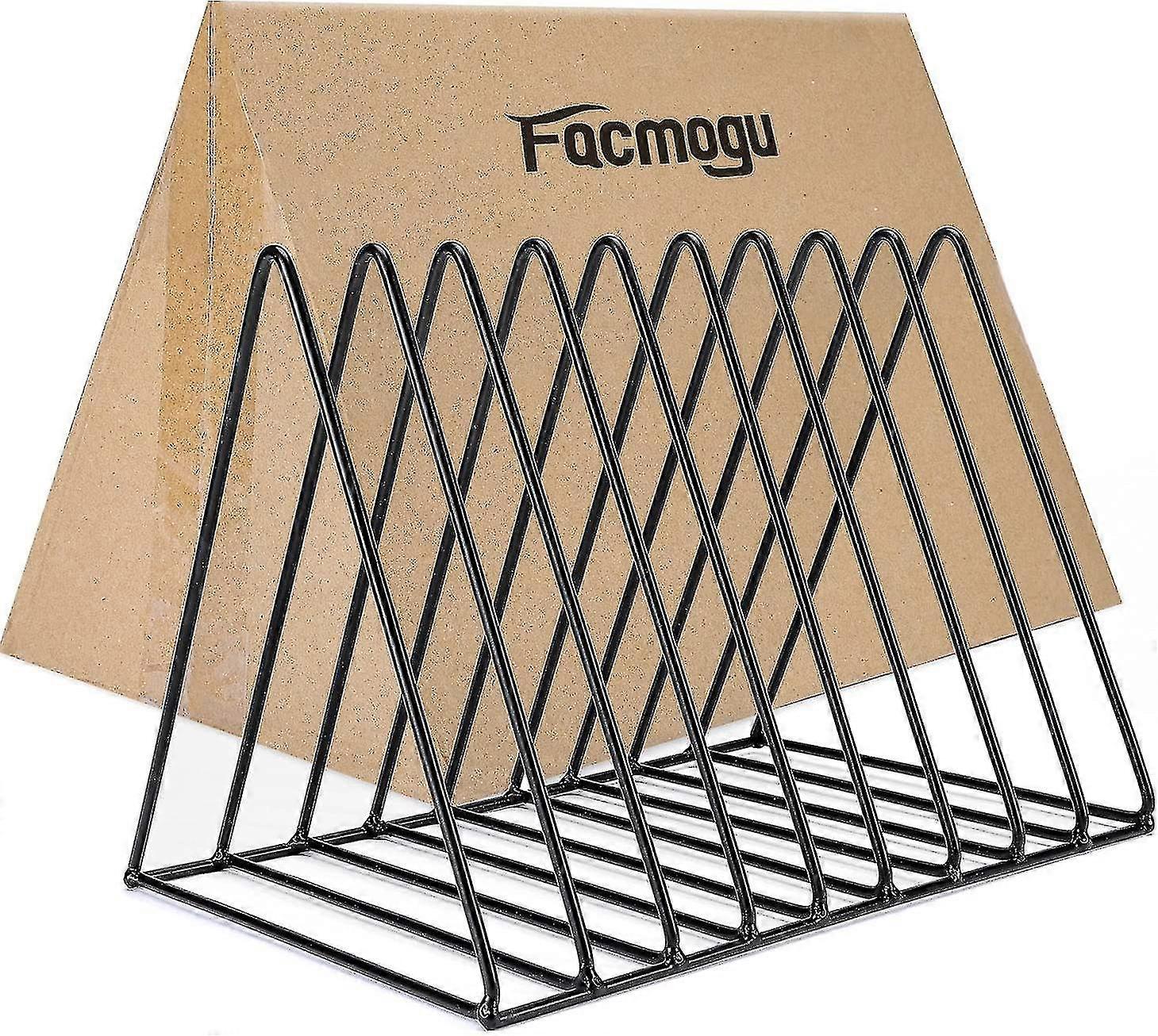 Desktop Vinyl Record Holder Stand for 12 LP Storage & Display