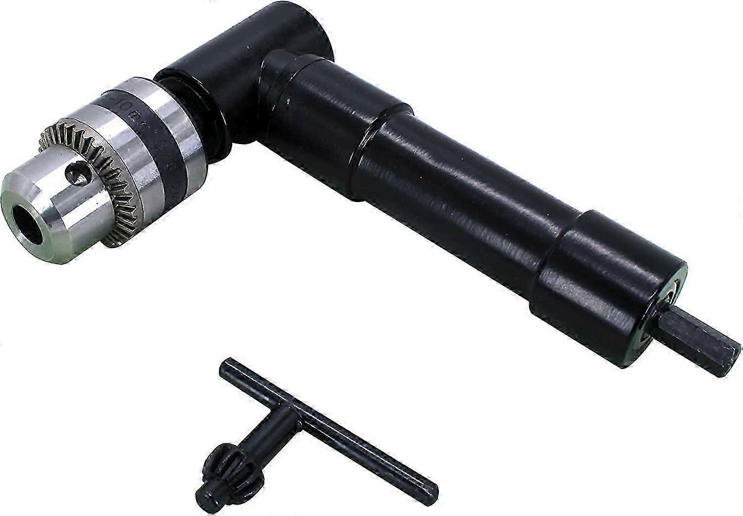 Cordless Right Angle Drill Attachment Adapter with 3/8" Keyed Chuck 0.8mm Hex Shank Power Tool Accessory