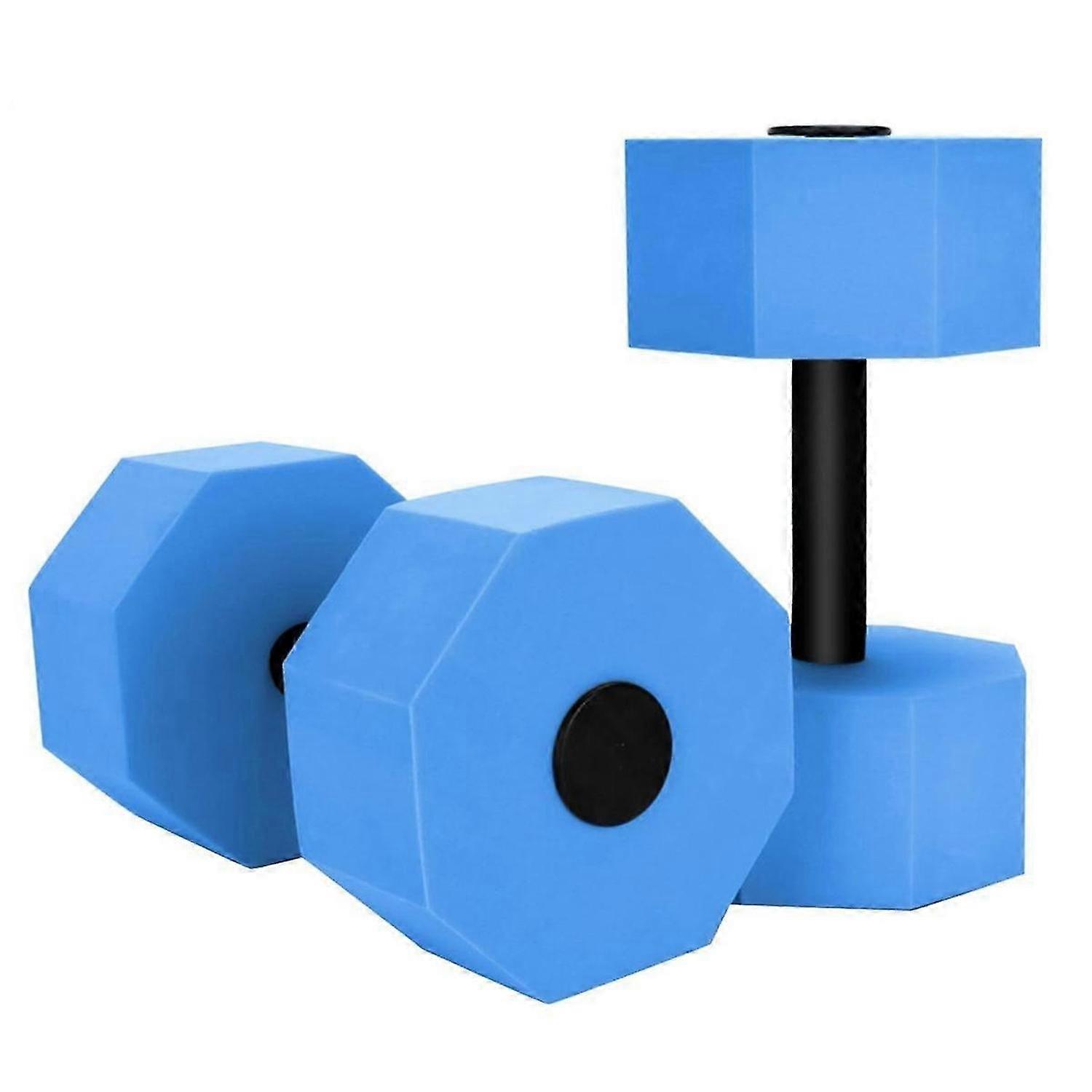 Water Dumbbell Set for Pool Weights, Foam Swimming Water Cuffs for Water Exercises, Water Fitness Equipment(Blue)