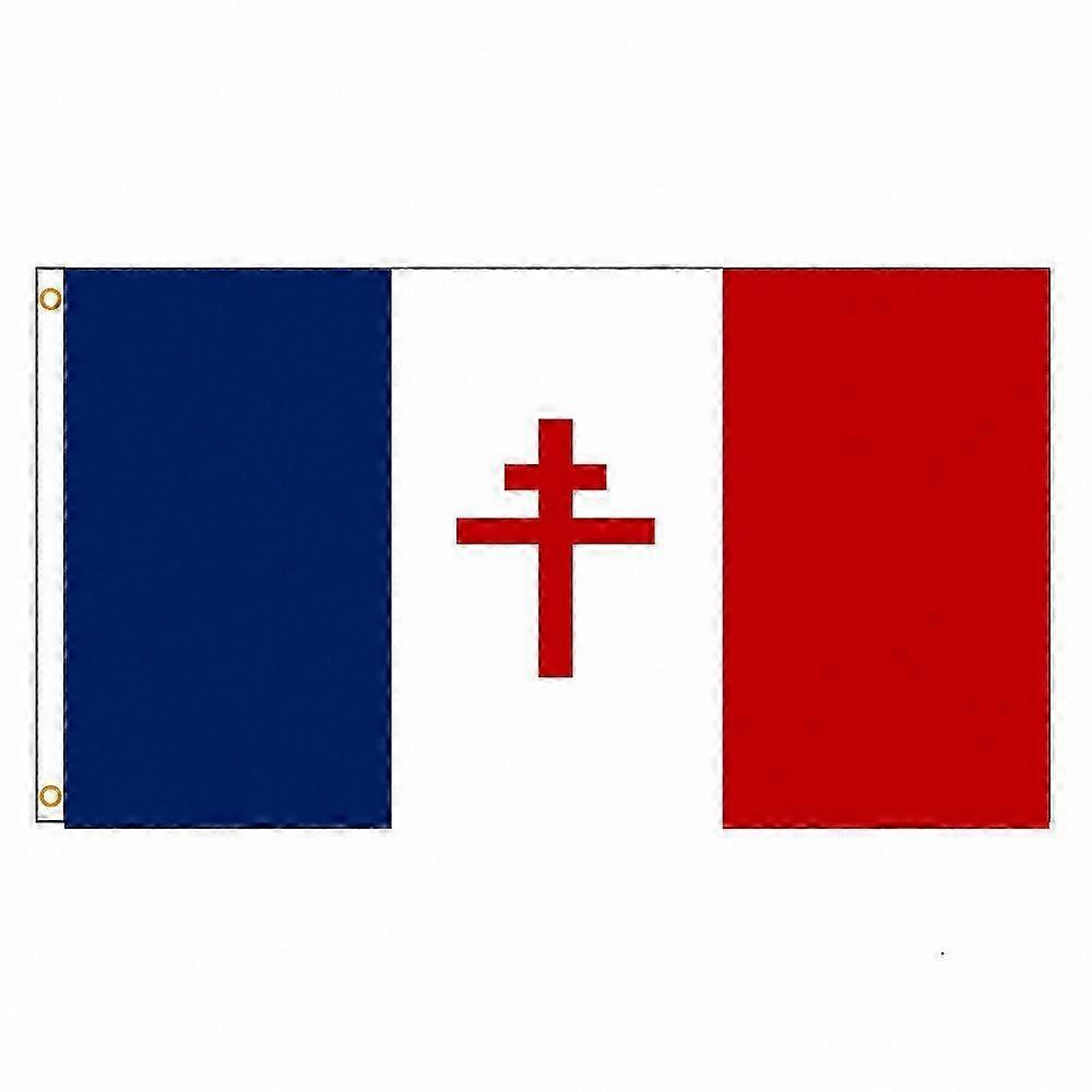 150cm x 90cm Free France Ensign Drapeau National pour l’extérieur et l’intérieur