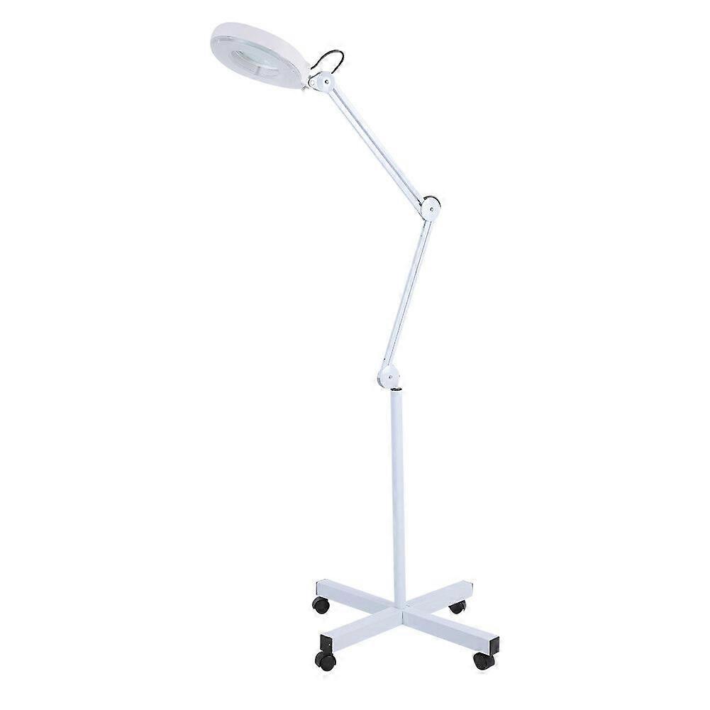 Lampe de maquillage grossissante x5 avec support et éclairage LED (blanche)
