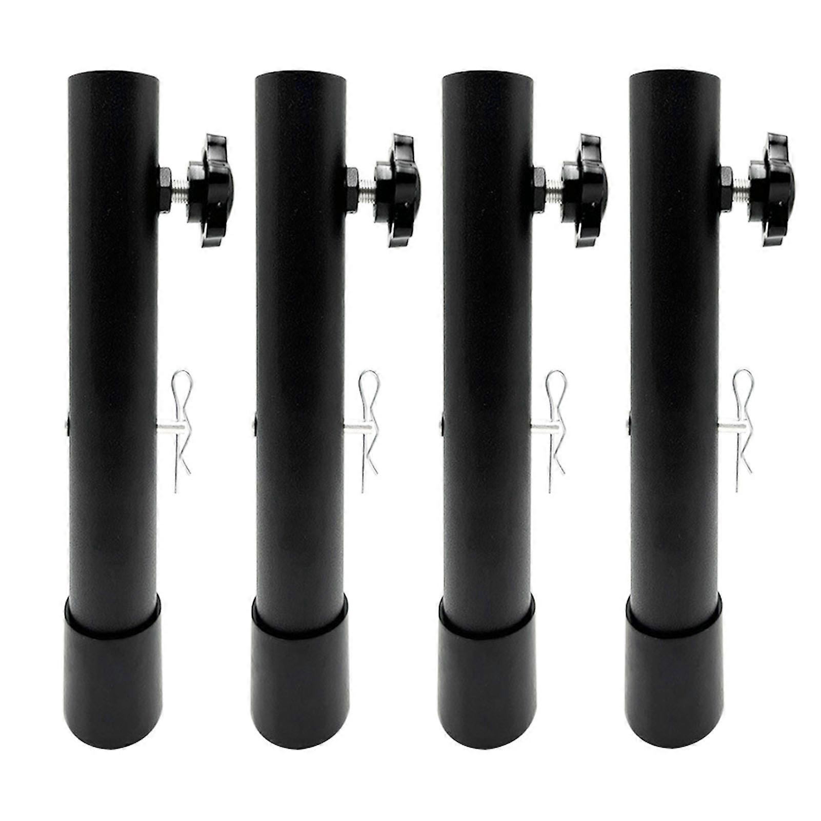 Set of 4 Stainless Steel Folding Table Extensions, Counter Height, Type A, 44 cm