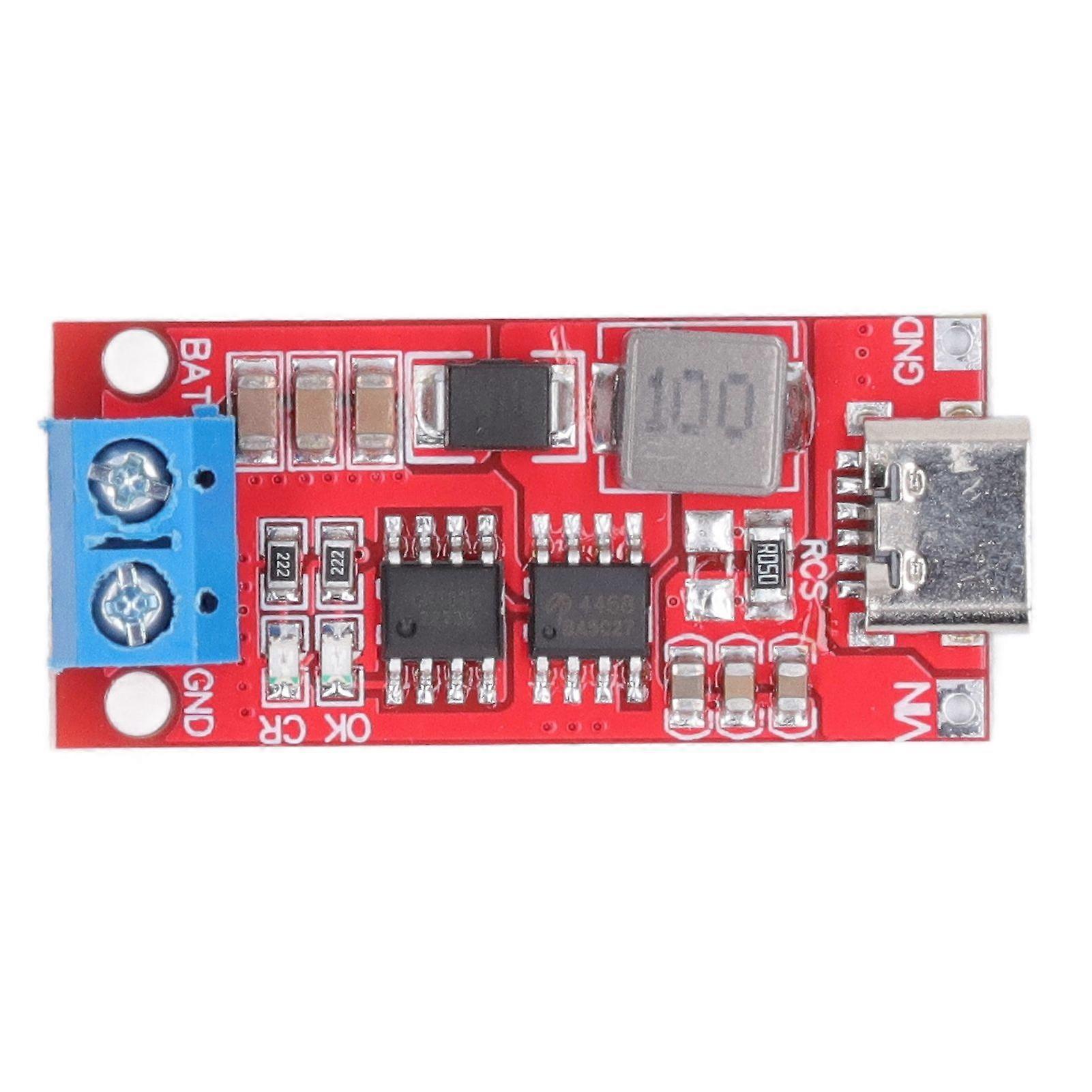 Battery Charger Module 2S Type C to 8.4A Step Up Boost Charging Board for Lithium 2A Input 1.1A Charging Current