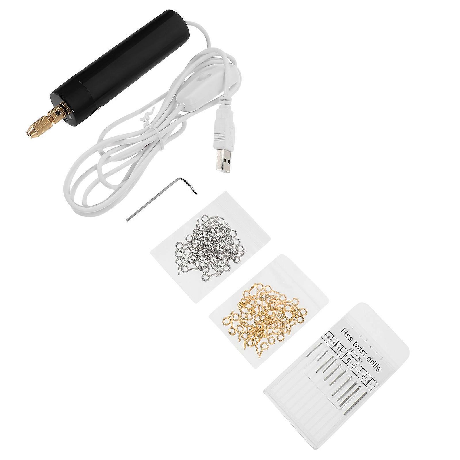 USB Electric Drill Portable Mini Electric Drill for Home Use 1Set