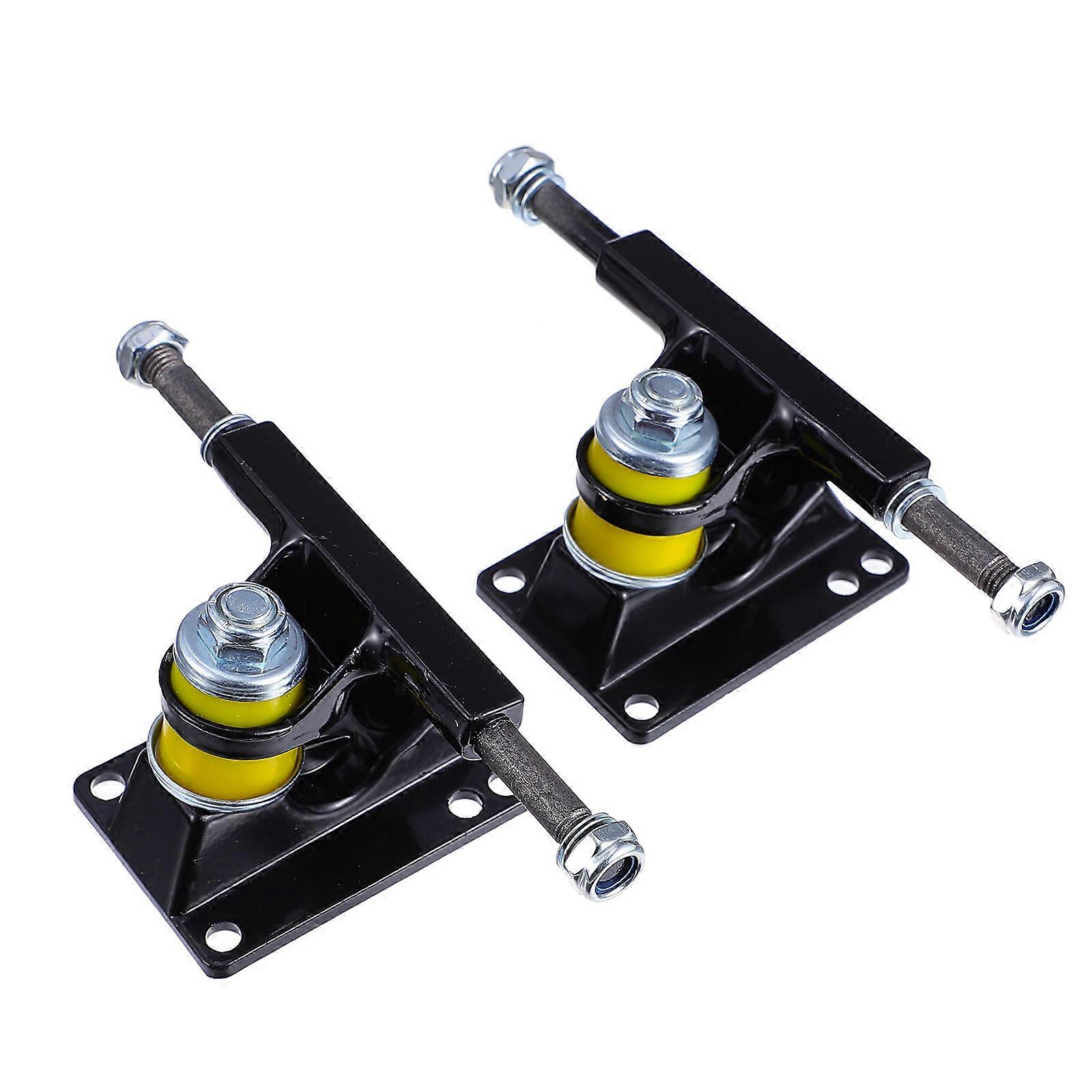 Aluminium Skateboard Trucks for Skateboard Use 1Pair Black Part
