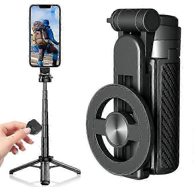 2025 New 4 in 1 Multifunctional Magnetic Selfie Stick,Universal 360 Rotation
