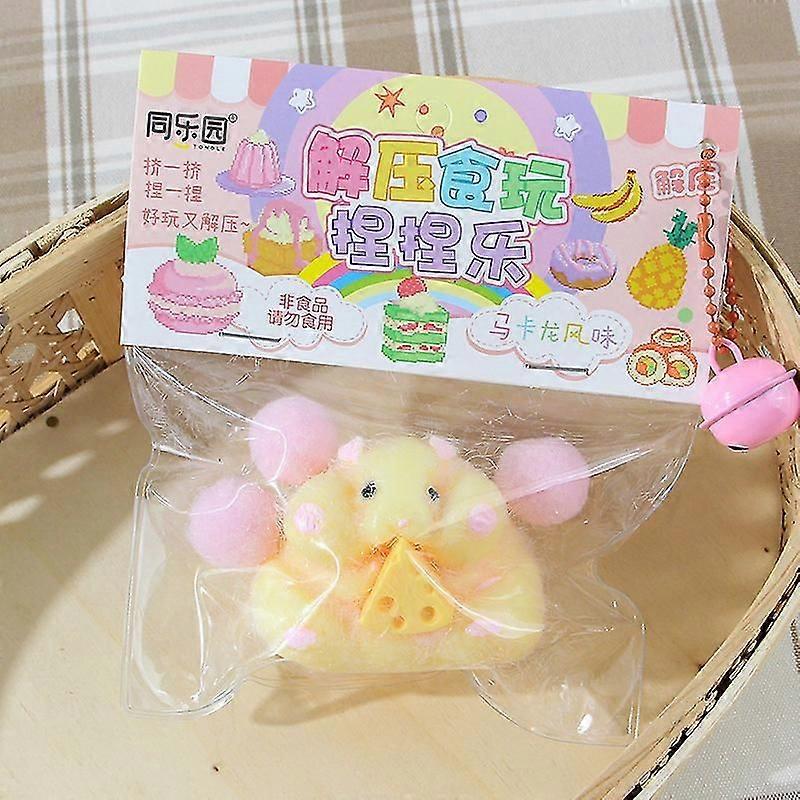 Cartoon Mouse Cute Hamster Waffles Paws Squeeze Toy Silicone Stress Relief Toy