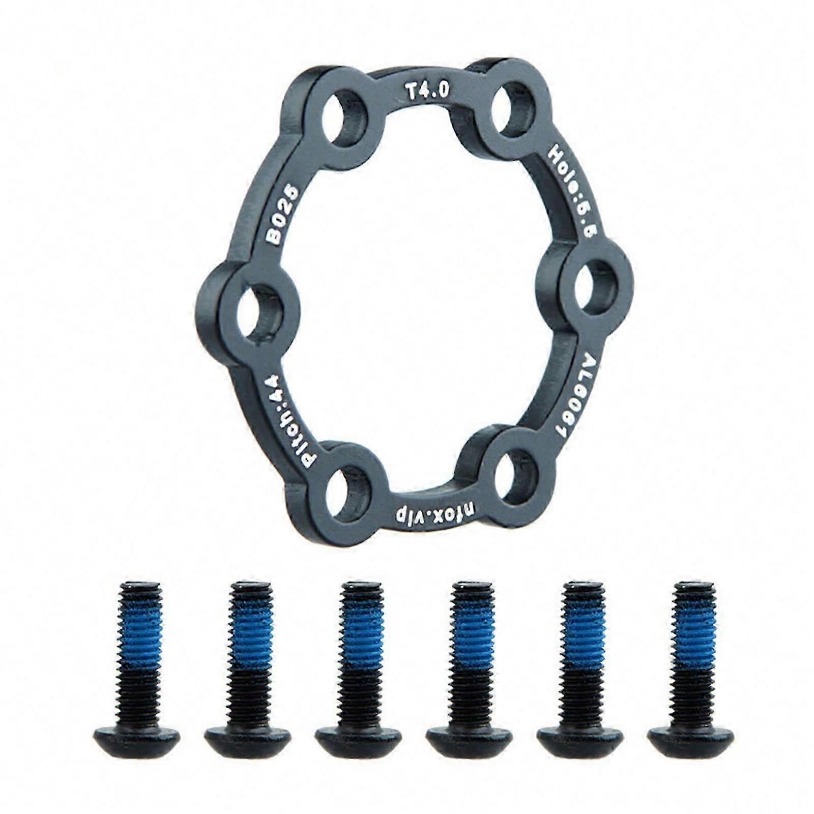 Electric Scooter Brake Disc Replacement 6 Hole Brake Disc With 6 Screws Hub Heightening Pad Brake Disc Gaskets Enduring