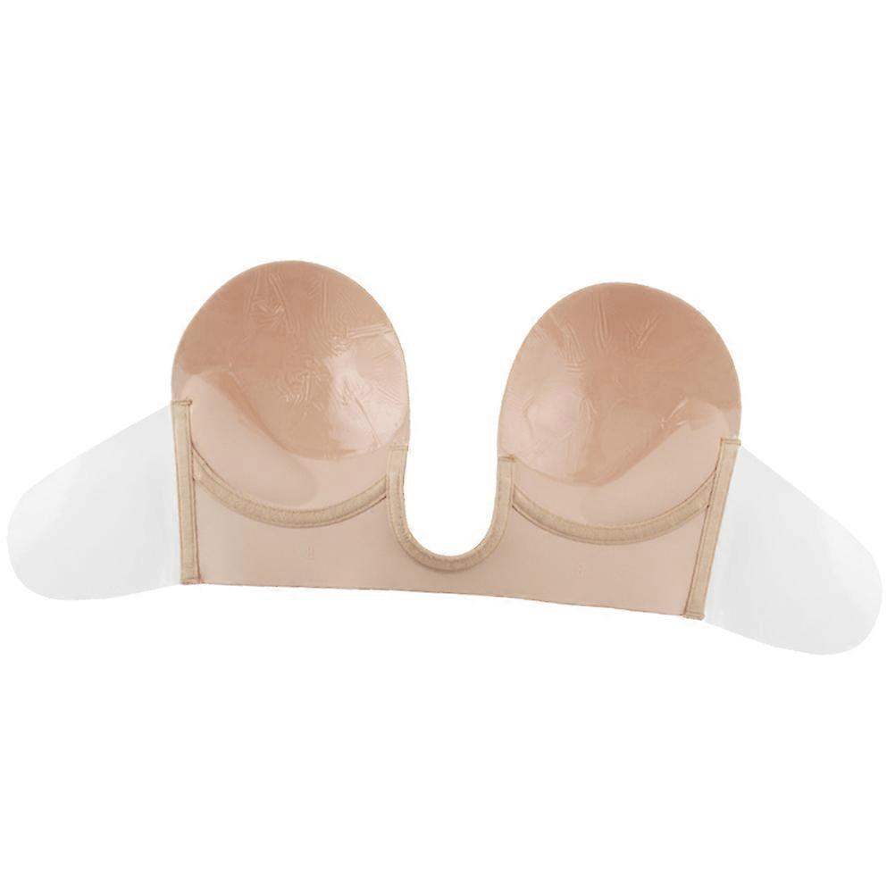 Backless Bra Silicone Push Up Breast Pasty for Women Size C Cup Multi