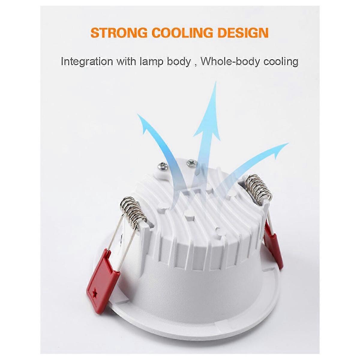 Round Anti-Glare LED Light Recessed Downlight Ceiling Light Spotlight