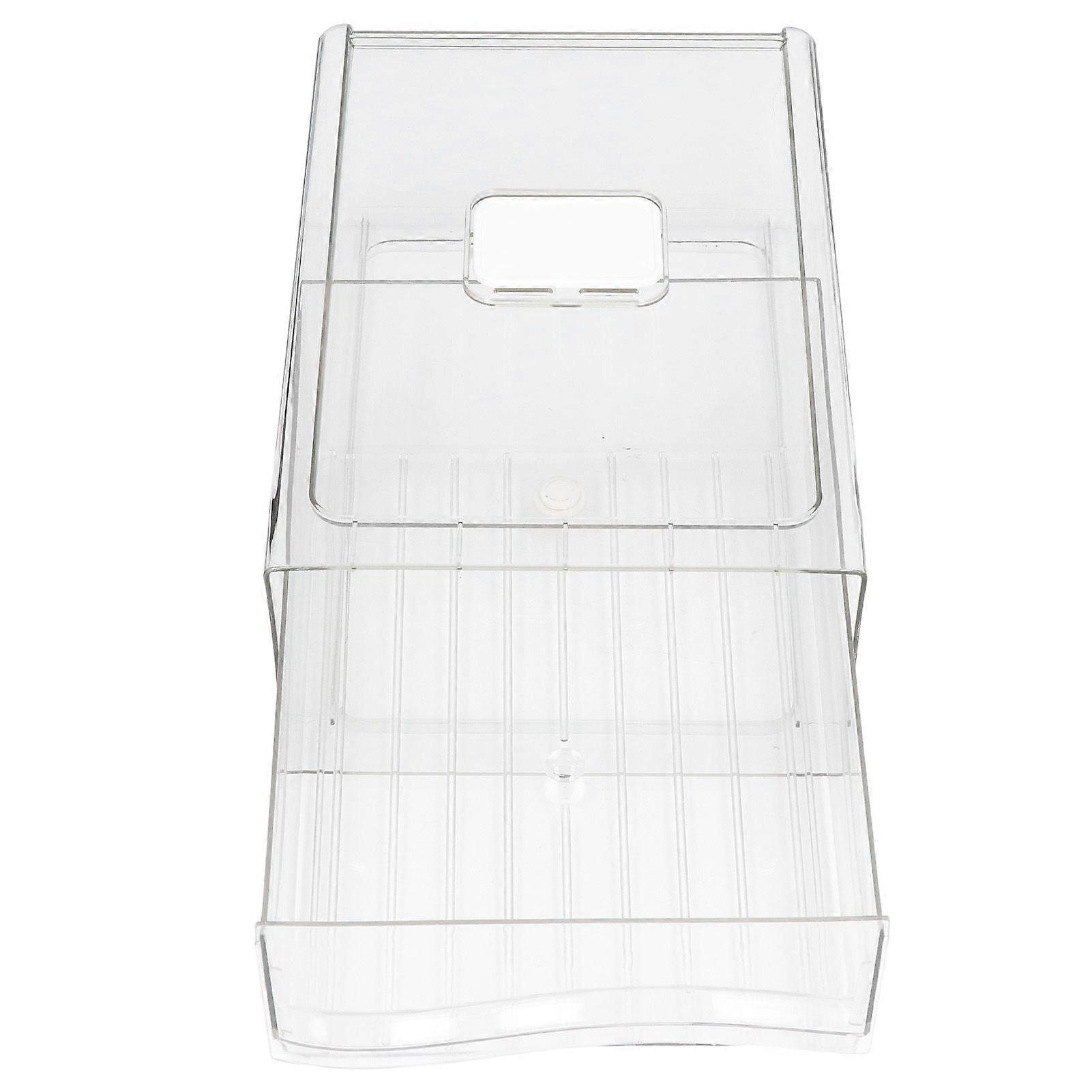 Fridge Containers Food Grade Transparent Pantry Storage Bin Stackable Classification Storage Drawer Type Organizing BinsL