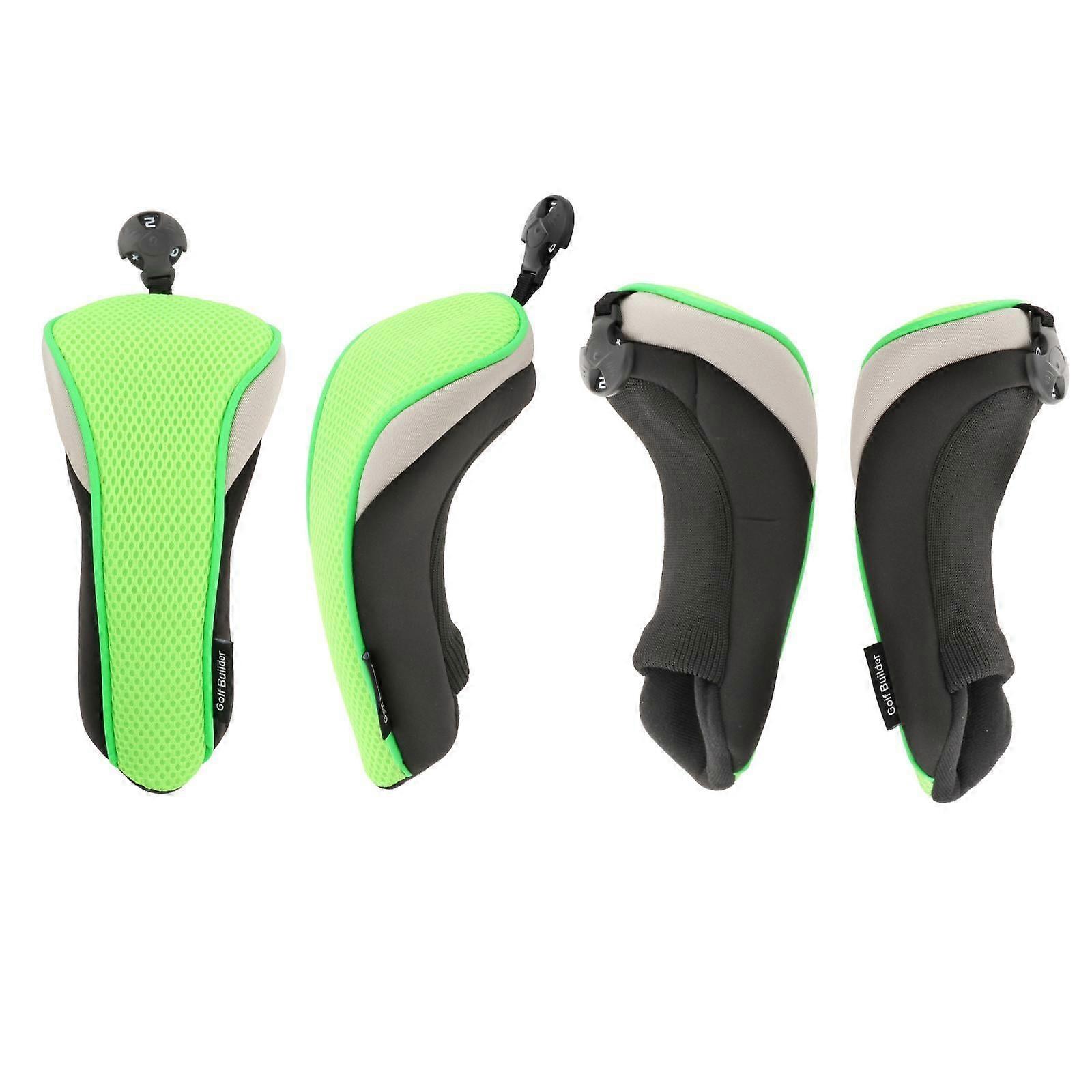 4x Thick Golf Hybrid Interchangeable No. Tag Presents Head Green