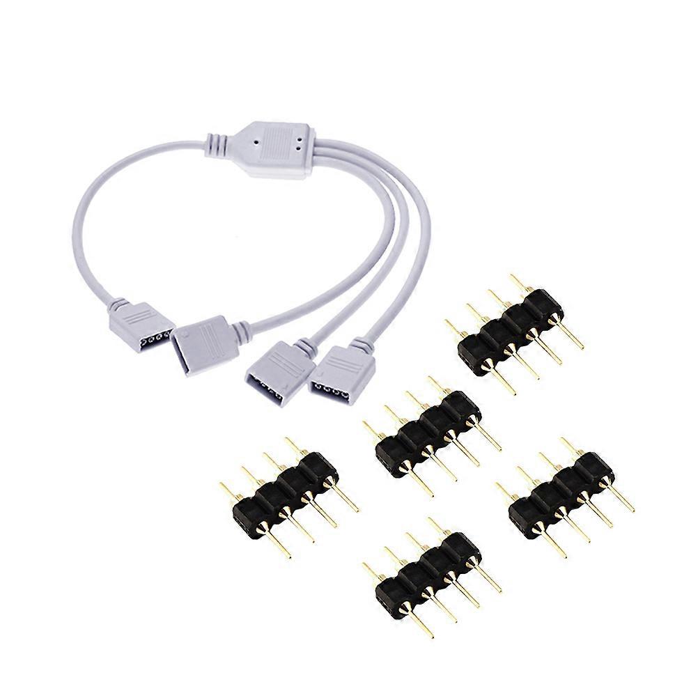 LED Splitter Cable Connector Cable for Rgb LED Strip Lights 4 Units