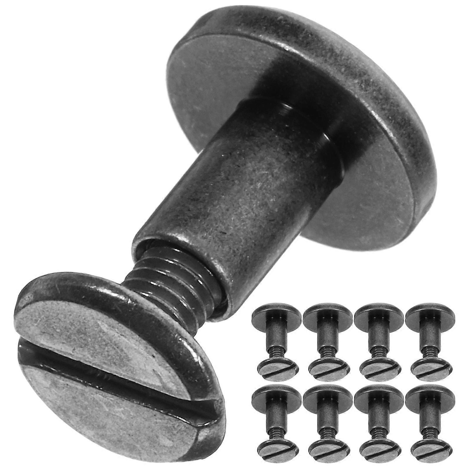 Metal Round Rivets Zinc Alloy Rivet for Fastening Use Silver 80Pcs