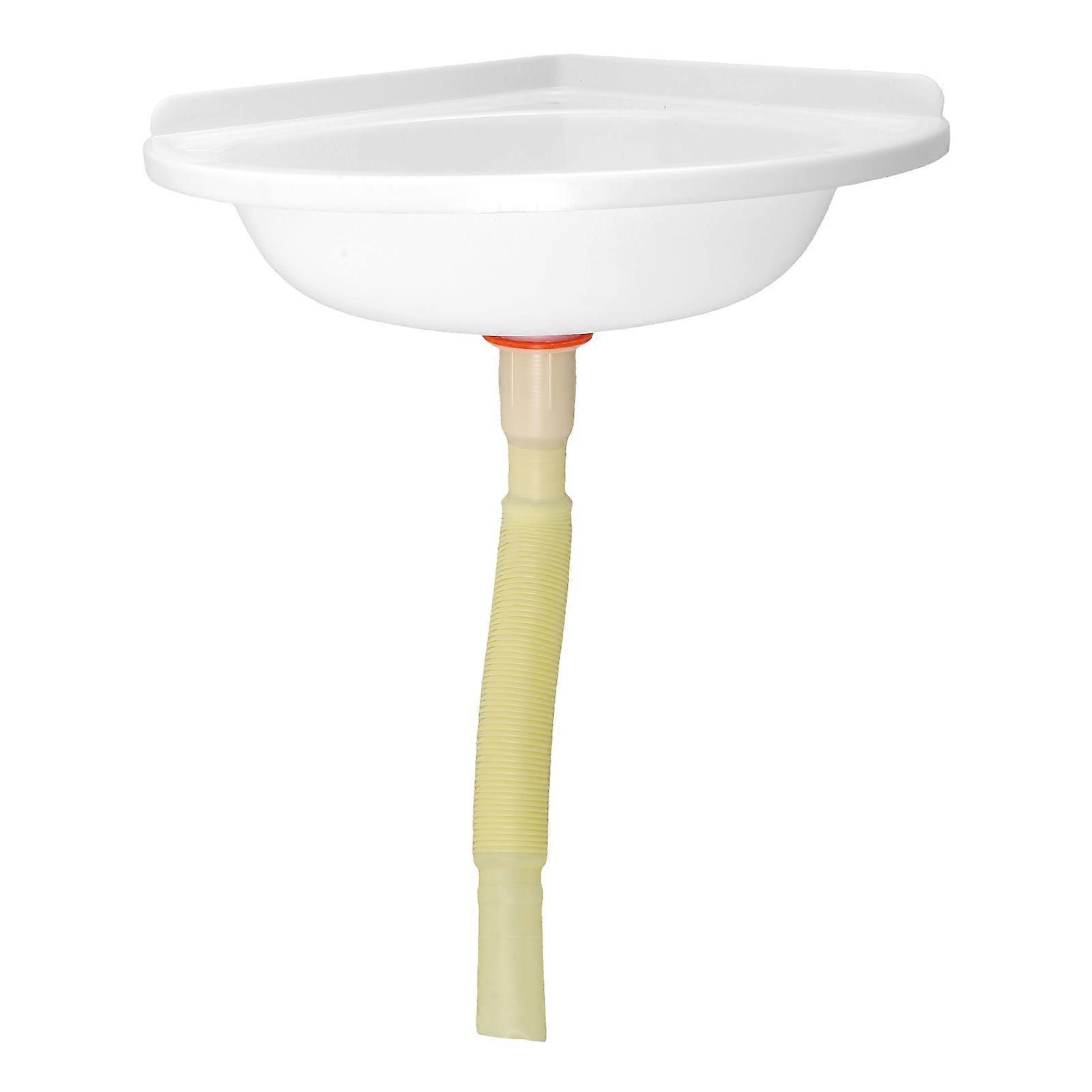 Wall Hung Corner Sink Plastic Basin for Baby Using 2Pcs Triangular Wash Basin