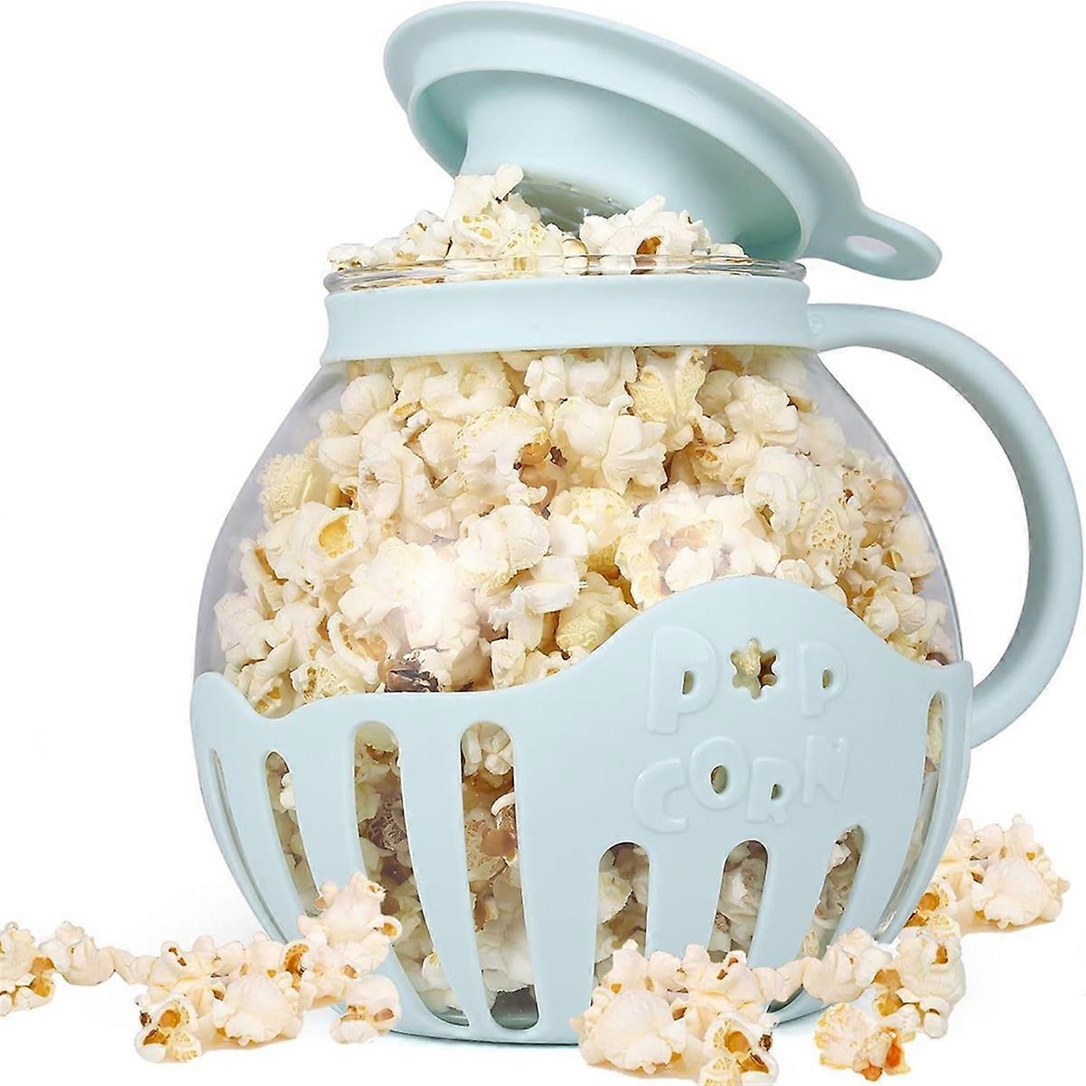 Popcorn Maker Microwave Snack Popcorn Air Poppers,Blue